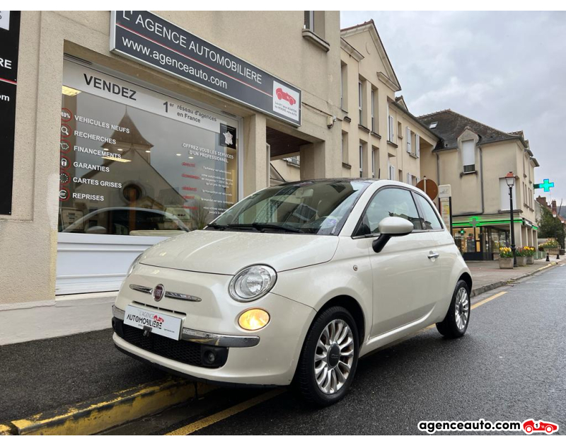 Achat voiture occasion, Auto occasion pas cher | Agence Auto Fiat 500 1.2 69 cv EDITION GUERLAIN+TOIT OUVRANT! Blanc Année 2014 Manuelle Essence